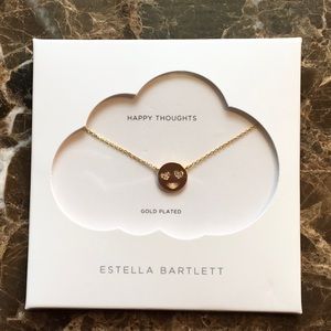Estella Bartlett gold plated emoji necklace